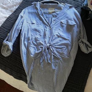 Maeve pin stripe blouse